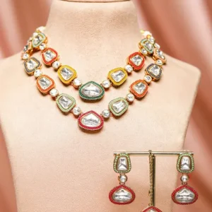 Multi Color Kundan Necklace